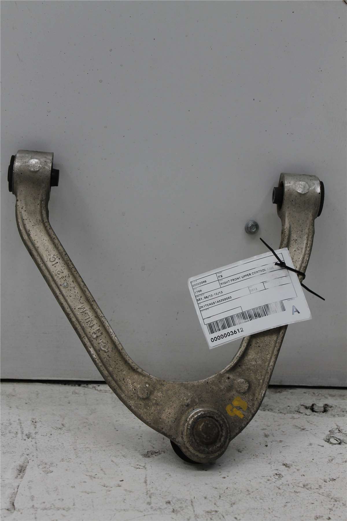 Used Infiniti, FX37 Right Front Upper Control Arm S51 08/12 12/13 2013 – image 1 - All Good Parts