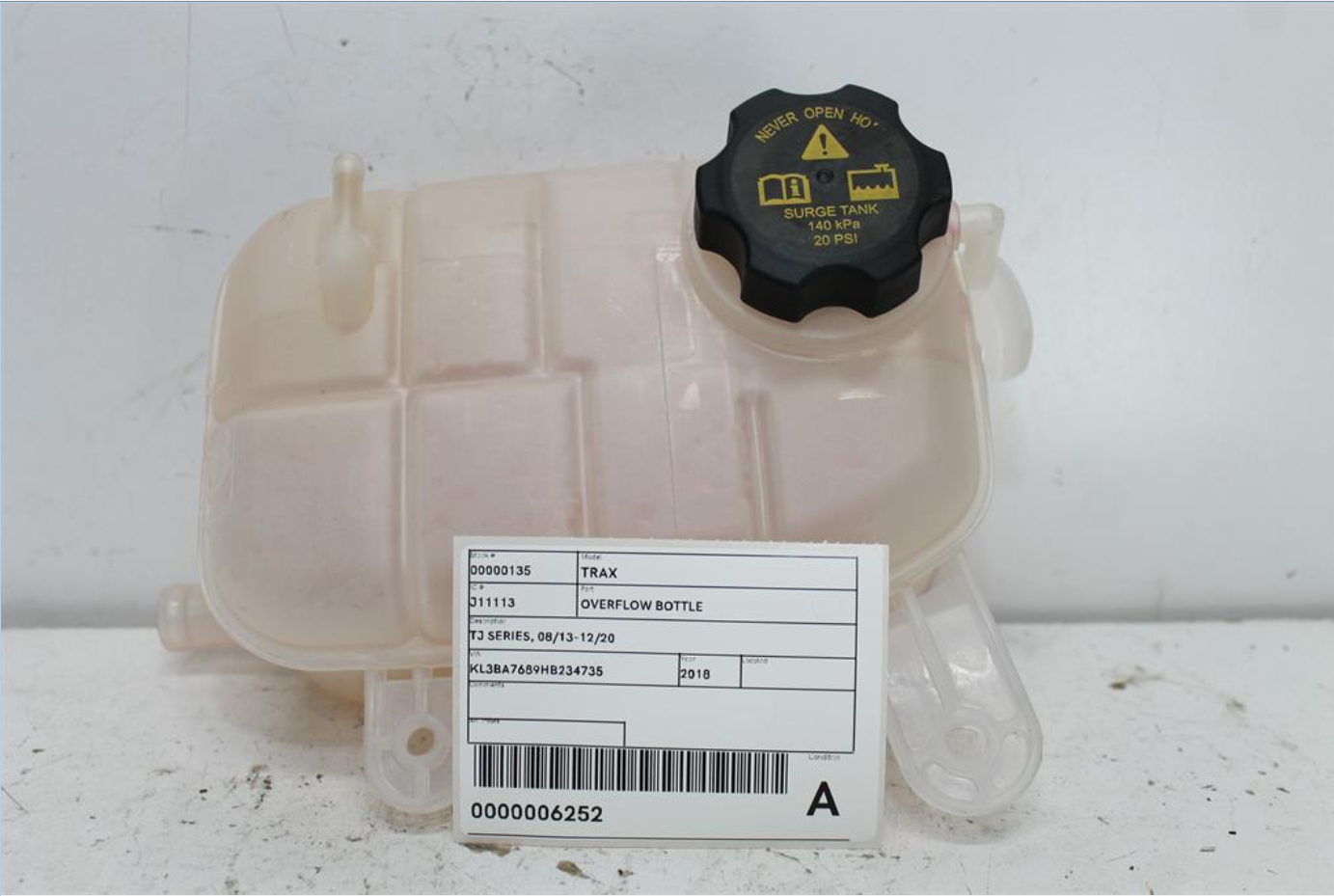 Used Holden, Trax Overflow Bottle Tj Series 08/13 12/20 2018 – image 1 - All Good Parts