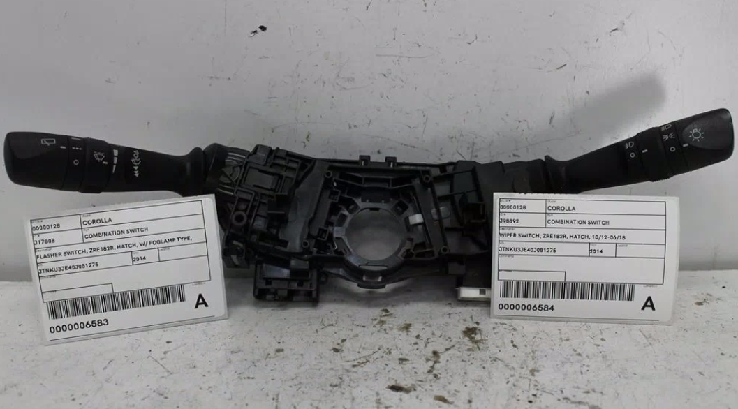 Used Toyota, Corolla Combination Switch Wiper Switch Zre182R Hatch 10/12 06/18 2014 – image 1 - All Good Parts