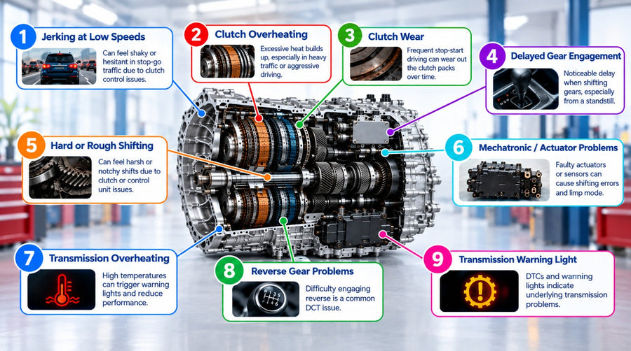 Common Dual-Clutch Transmission Issues: Causes, Symptoms & Solutions