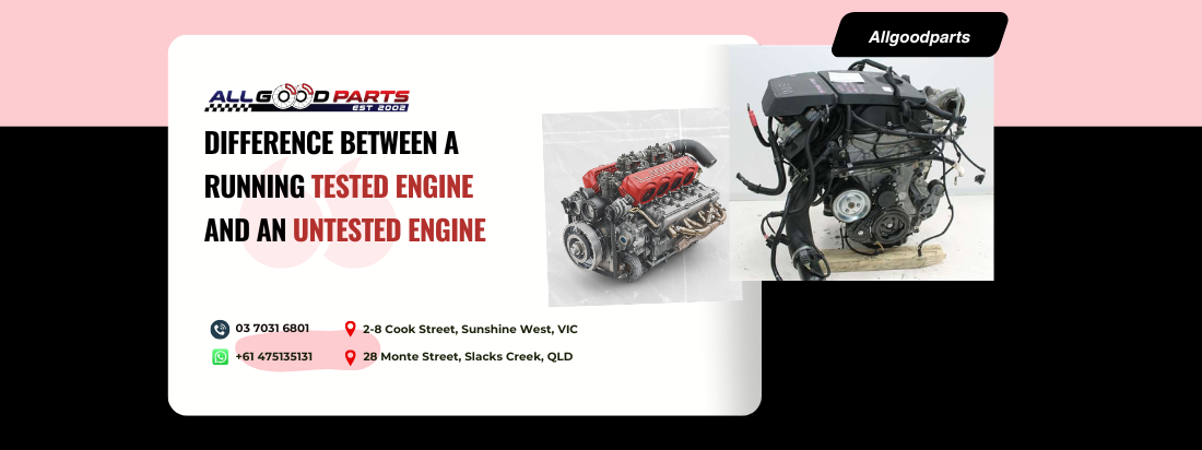 Engine Testing Image Not Animation Difference Between a Running Tested Engine and An Untested Engine