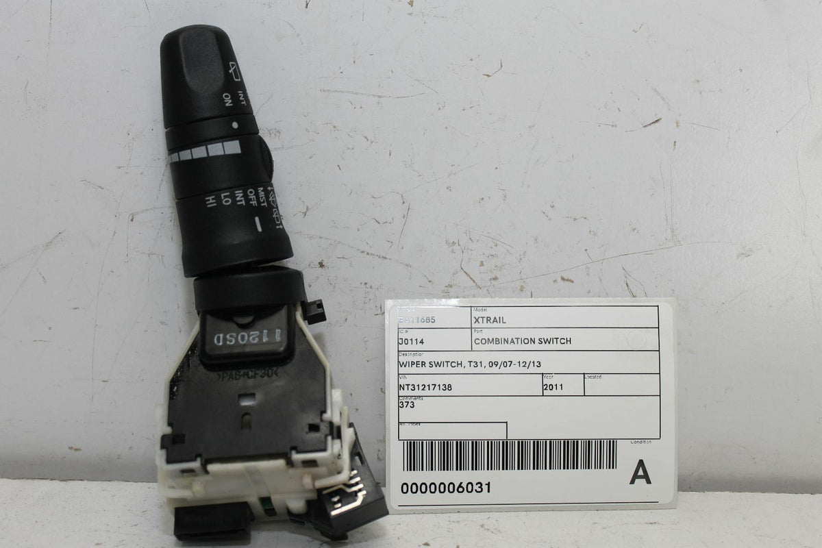 2011, Nissan, X-Trail, T31, Wiper Switch