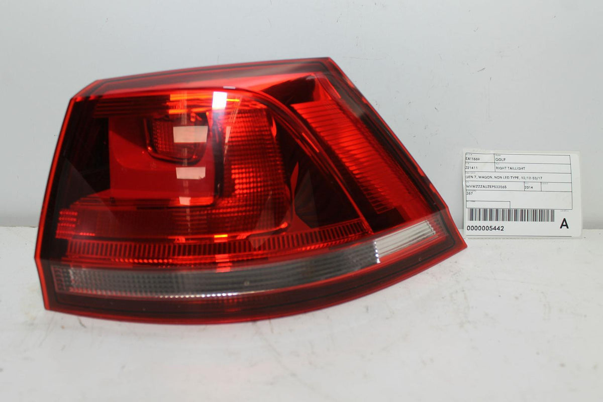 2014, Volkswagen, Golf, Variant, MK7 - BA BV, Right Taillight