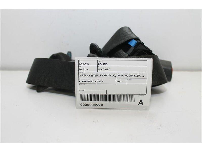 2012, Holden, Barina Spark, CD, Barina Spark, Left Rear Seat Belt