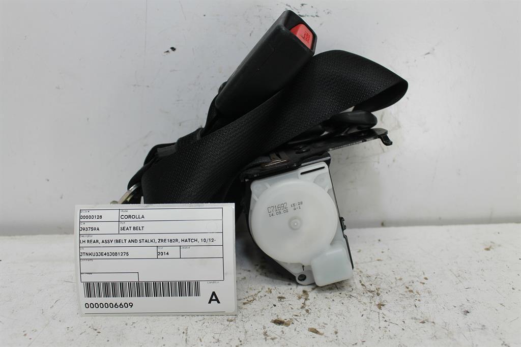 Toyota, E180, Left Rear Seat Belt