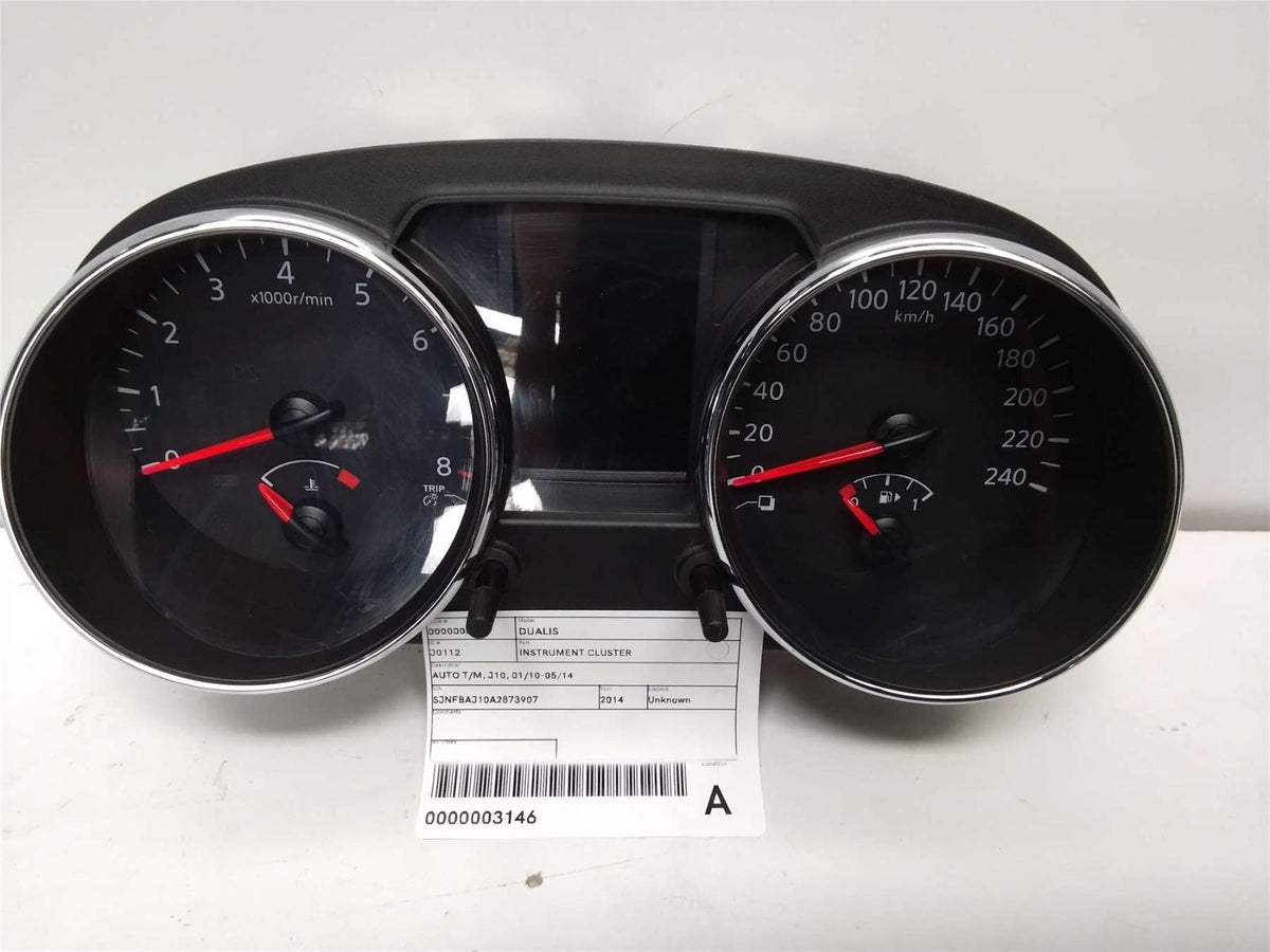 2013, Nissan, Dualis, Ti, Dualis, Instrument Cluster