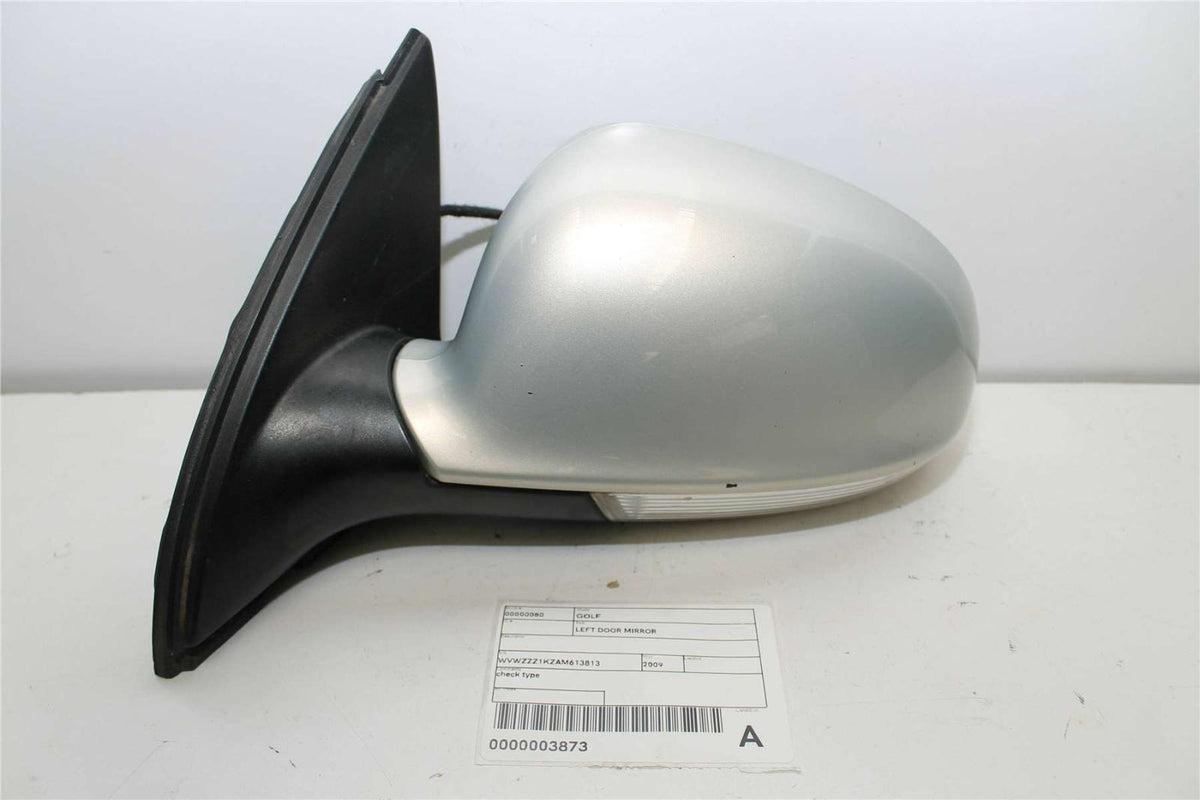 2009, Volkswagen, Golf, Variant, MK5 - 1K, Left Door Mirror