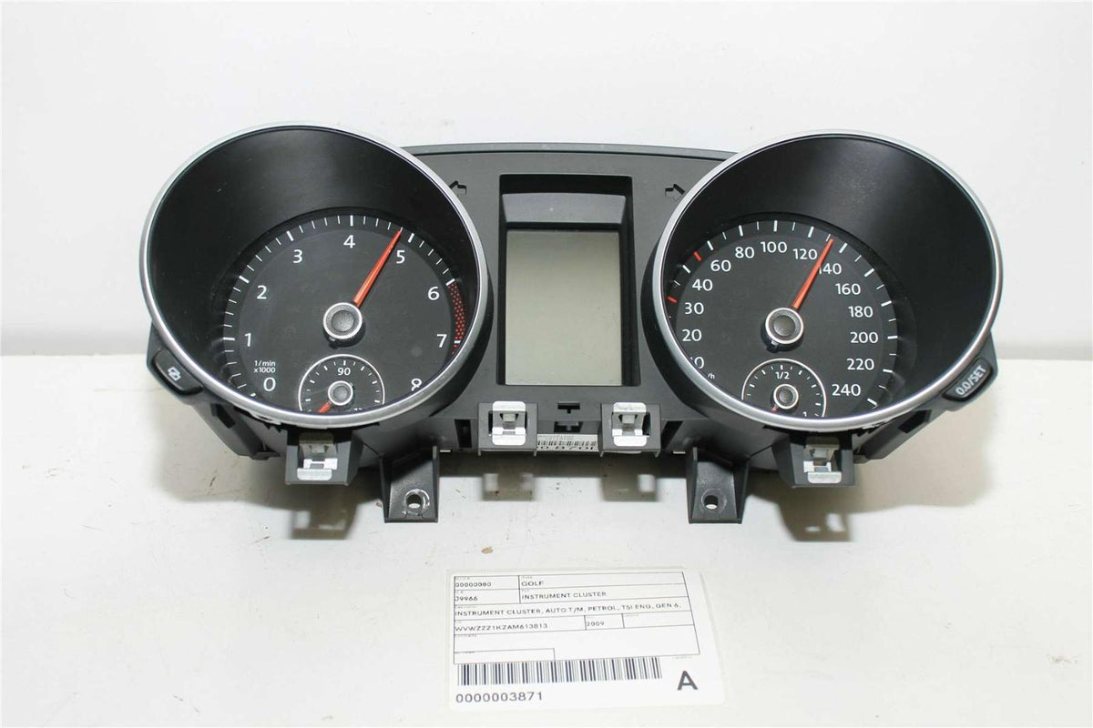 2009, Volkswagen, Golf, Variant, MK5 - 1K, Instrument Cluster