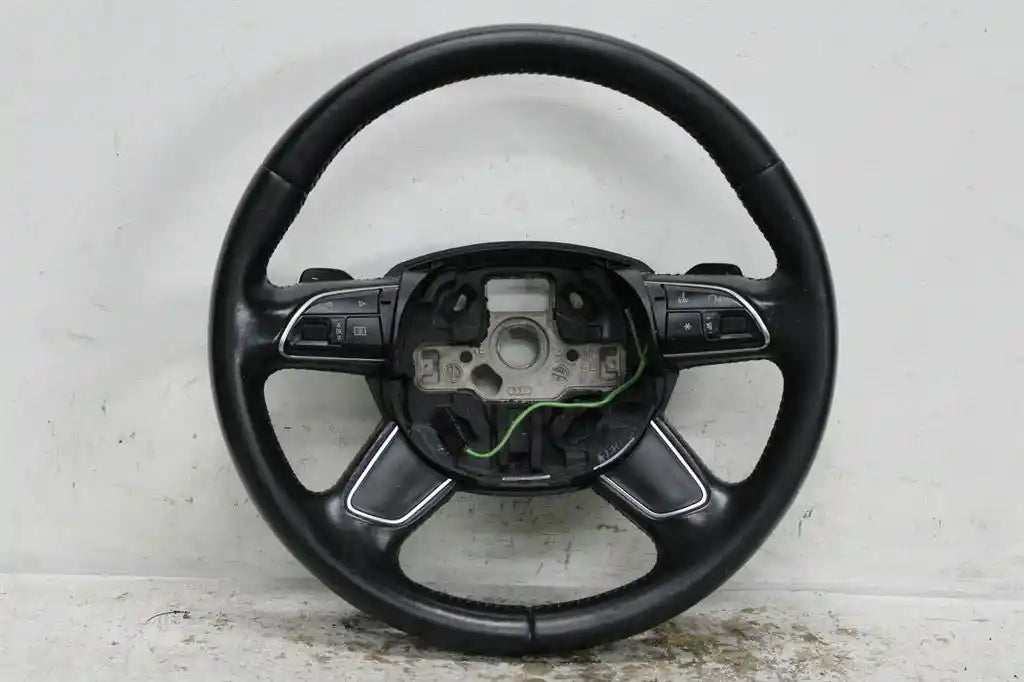Used Audi, A3 Steering Wheel Leather 8V Standard Type 03/13 10/20 2014 – image 1 - All Good Parts