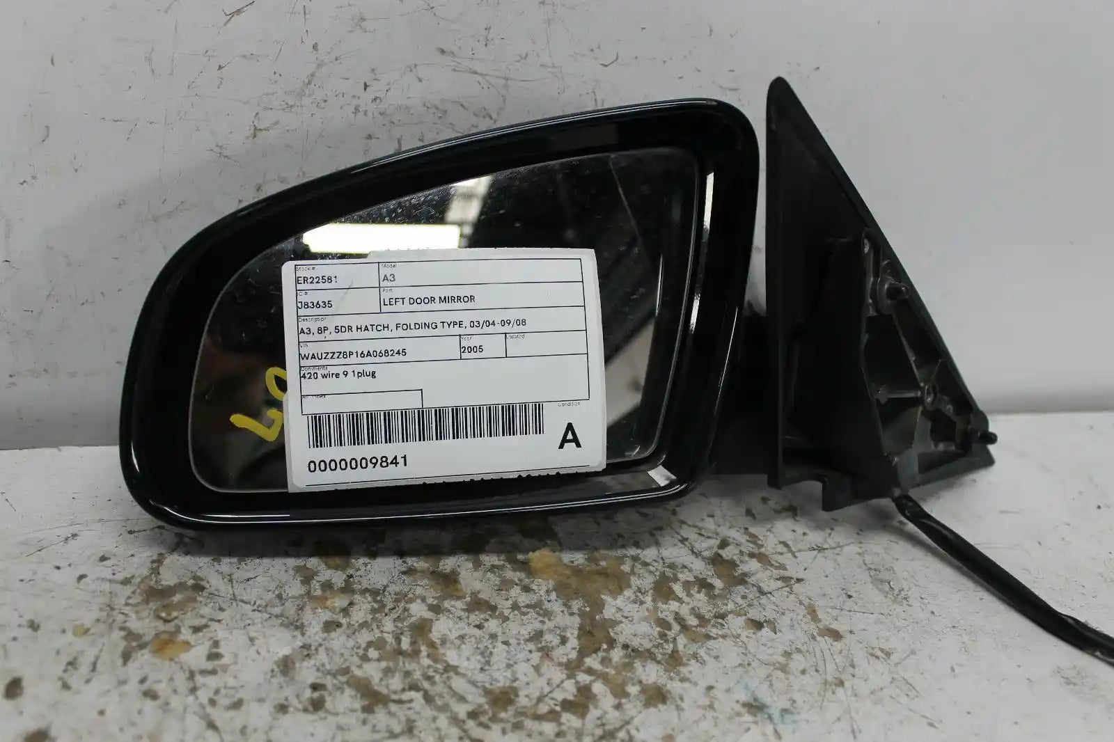 Used Audi, A3 Left Door Mirror A3 8P 5Dr Hatch Folding Type 03/04 09/08 2005 – main images - All Good Parts