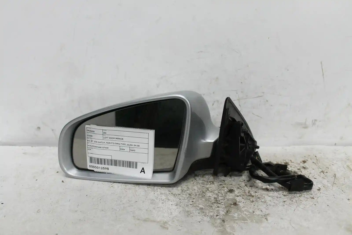 Used Audi, A3 Left Door Mirror A3 8P 3Dr Hatch Non Folding Type 03/04 09/08 2004 – main images - All Good Parts