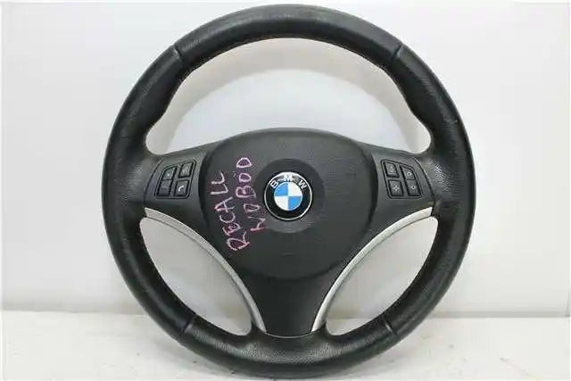 Used BMW, 3 Series Steering Wheel Leather Sports Non Paddle Shift Type W/ Black/Silver Hub Type E91/E92/E93 09/06 09/13 2007 – image 1 - All Good Parts