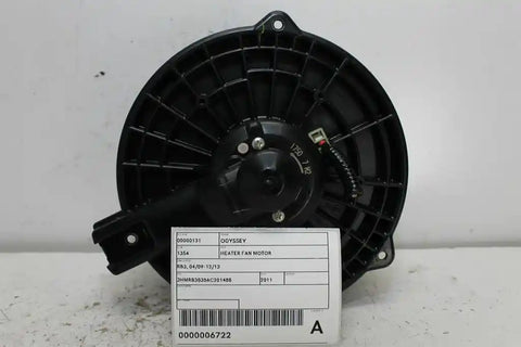 Honda, Odyssey Heater Fan Motor Rb3 04/09 12/13