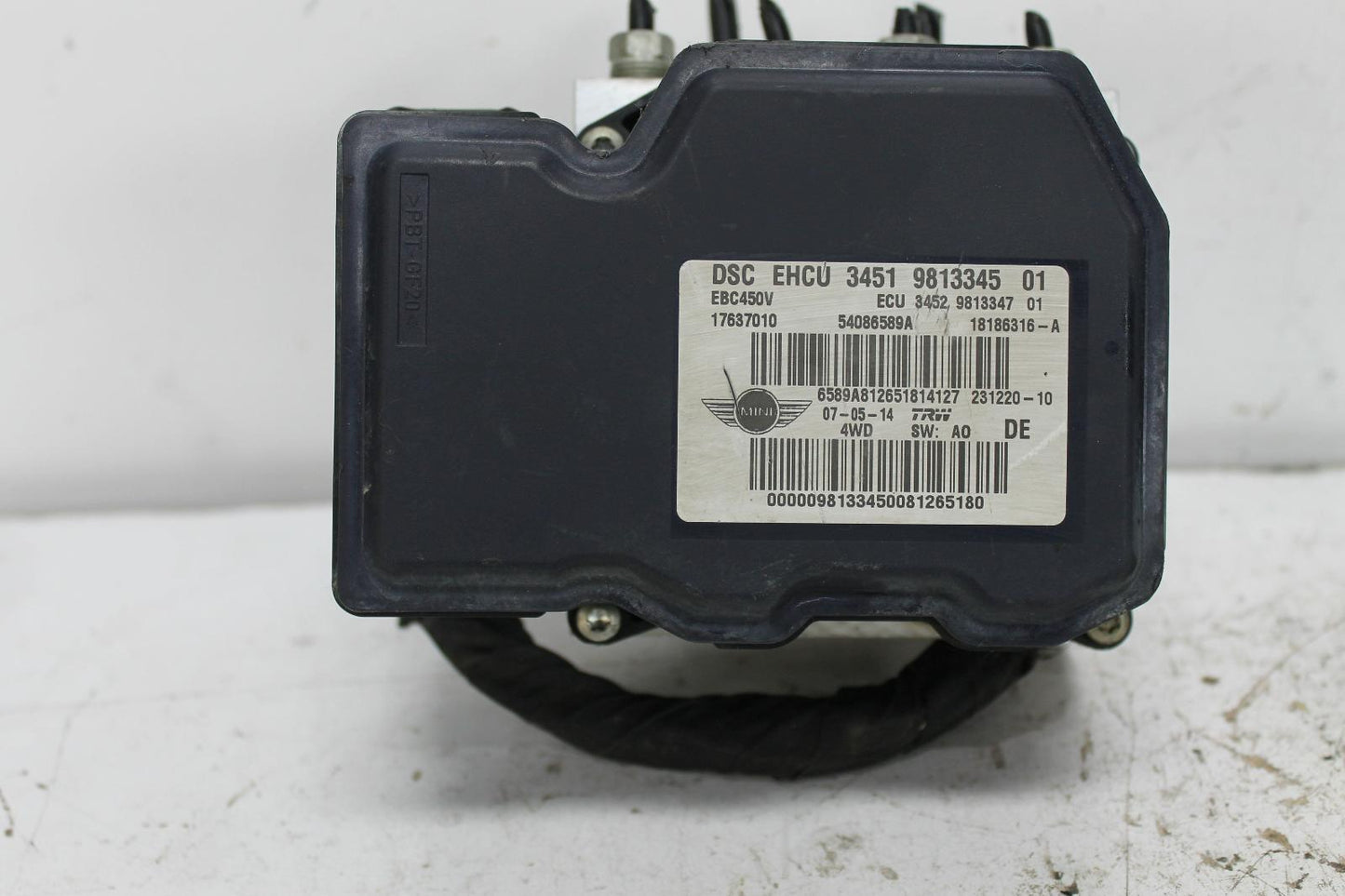 Used MINI, Cooper Abs Pump/Modulator R55/R56/R57/R60 P/N 34519813831 08/10 12/16 2014 – image 2 - All Good Parts