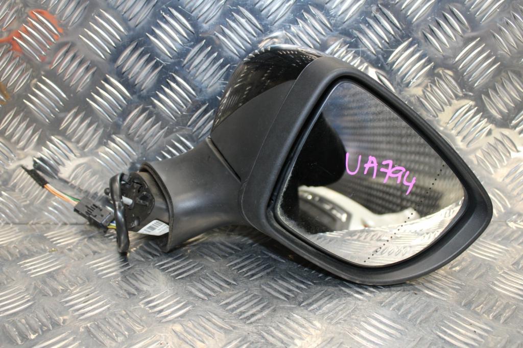 Renault, Clio Right Door Mirror X98, Black, Power Folding (9 Wire), 09/13-07/16