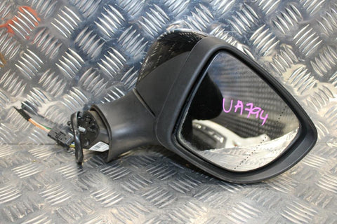 Renault, Clio Right Door Mirror X98, Black, Power Folding (9 Wire), 09/13-07/16