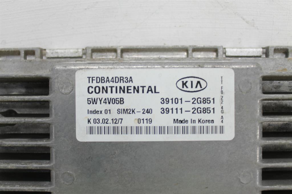 Used Kia, Optima Ecu 2.4 G4Kj Petrol Ecu Only Tf 01/11 10/15 2012 – image 2 - All Good Parts