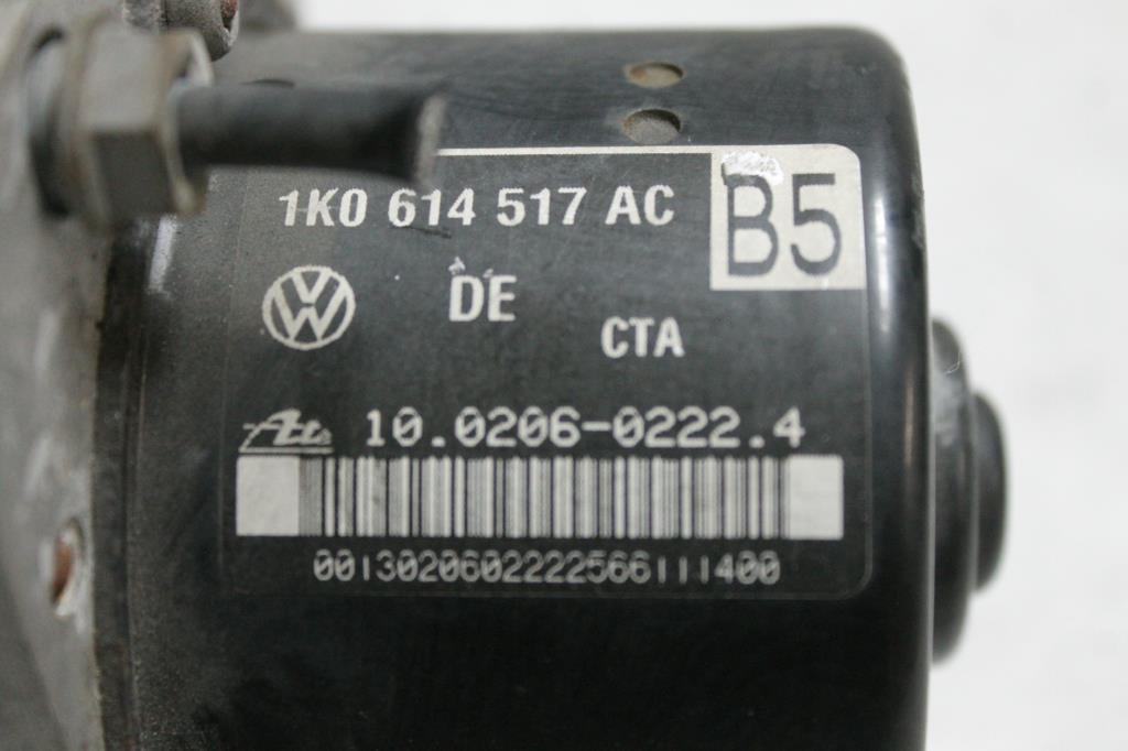 Used Volkswagen, Eos Abs Pump/Modulator 1F, On Motor P/N 1K0614517Af, On Module P/N 1K0907379Ac, 02/07-04/11 J99880 2007 – image 3 - All Good Parts