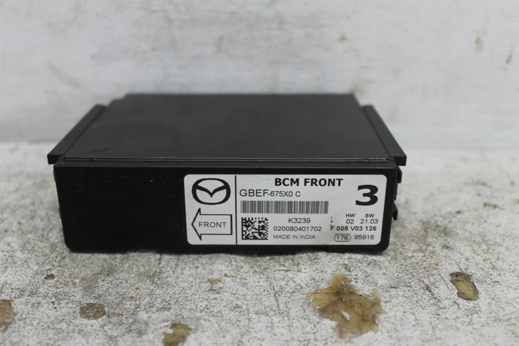 Used Mazda, CX5 Ecu Bcm (Front) Kf, 02/17 2019 – image 2 - All Good Parts