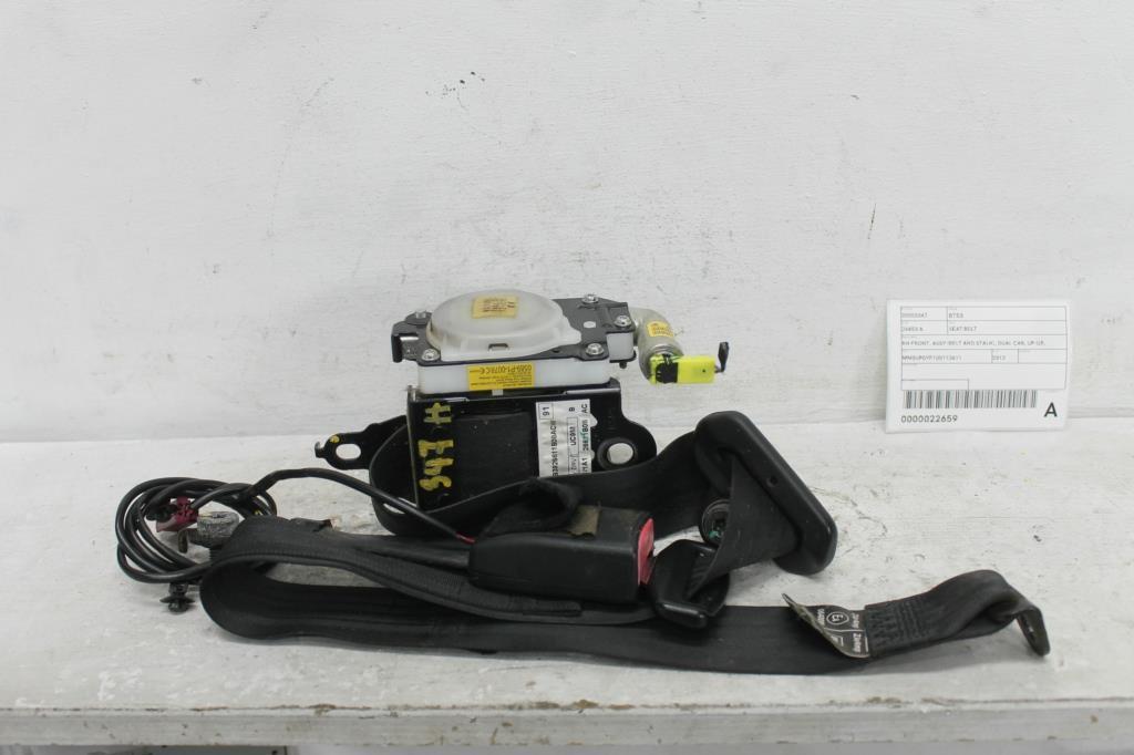 Used Mazda, BT50 Seat Belt Rh Front Assy (Belt And Stalk), Dual Cab, Up Ur, Bucket Seat Type, 10/11 06/20 2012 – image 2 - All Good Parts