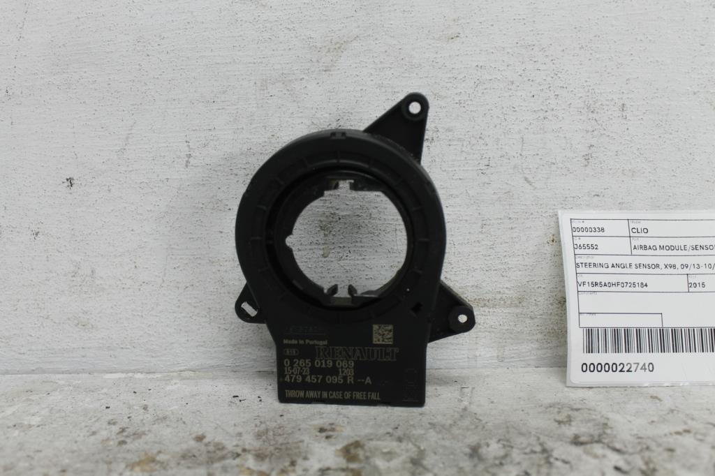 Used Renault, Clio Airbag Module/Sensor Steering Angle Sensor X98, 09/13 10/19 2015 – main images - All Good Parts