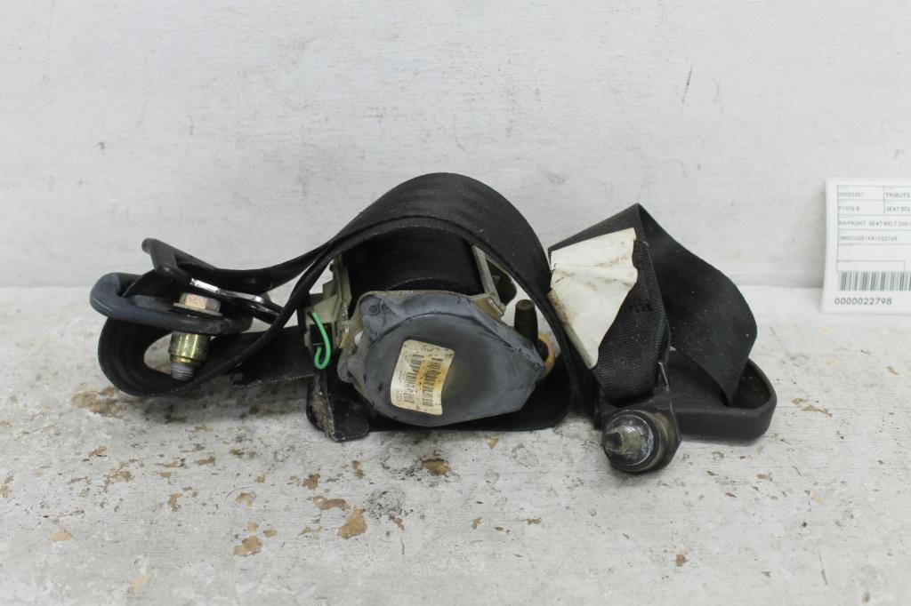 Used Mazda, Tribute Seat Belt Rh Front Seat Belt Only, Yu Series, 02/01 06/06 2004 – main images - All Good Parts