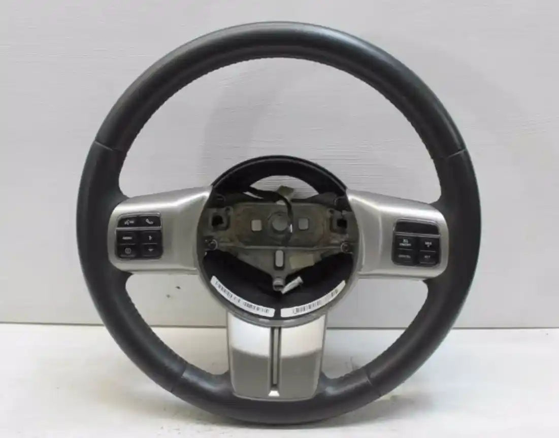 Used Jeep, Patriot Steering Wheel Leather Mk Grey 3 Spoke W/ Audio W/Cruise Control Type 05/11 12/16 2014 – main images - All Good Parts