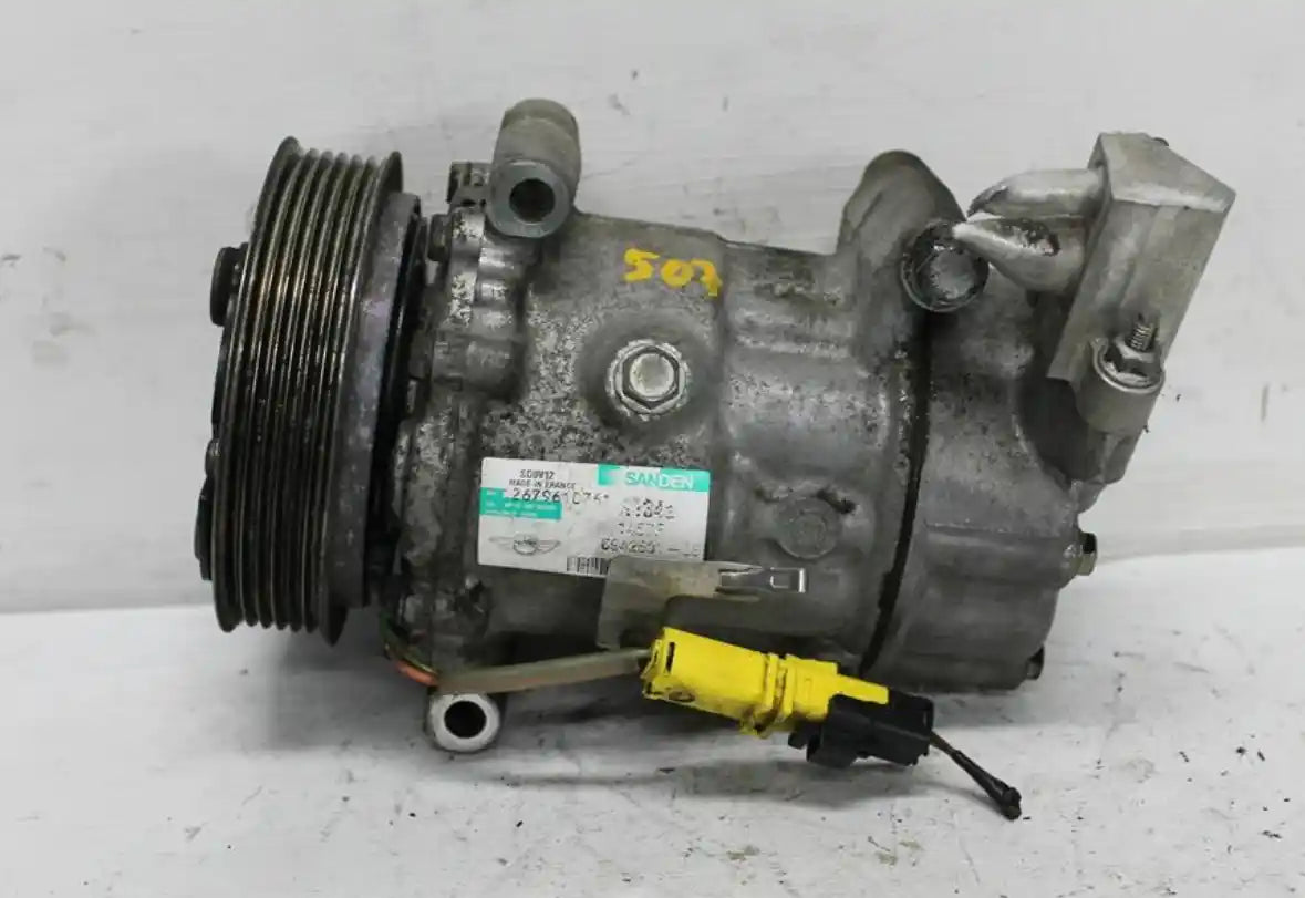 Used MINI, Cooper A/C Compressor R55/R56/R57/R60 Petrol/Diesel Sanden Sd6V12 09/06 09/16 2007 – main images - All Good Parts