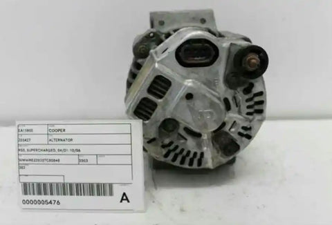 MINI, Cooper Alternator R50 Supercharged 04/01 10/06