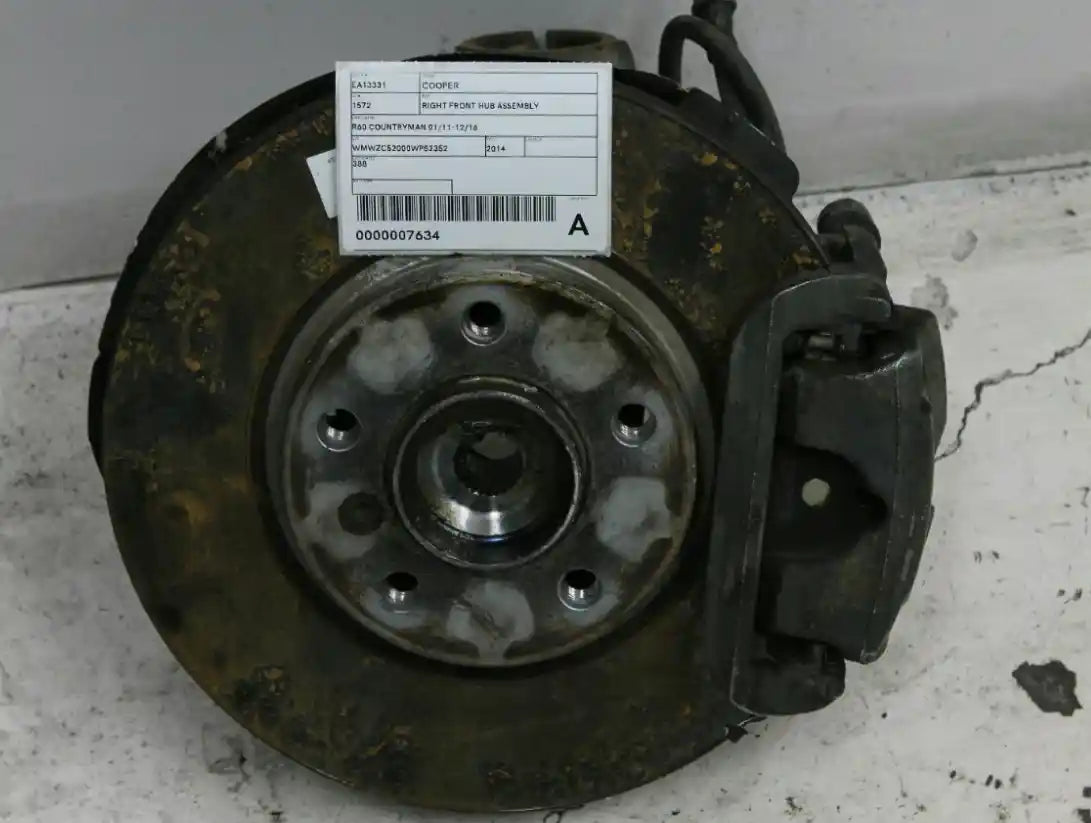 MINI, Cooper Right Front Hub Assembly R60 Countryman 01/11 12/16