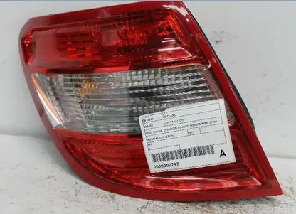 Mercedes, C Class Left Taillight S204 Wagon Classic/Elegance Non Led Type 07/07 02/11