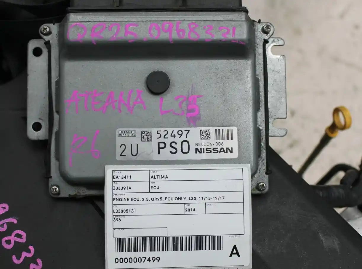 Nissan, Altima Ecu 2.5 Qr25 Ecu Only L33 11/13 12/17