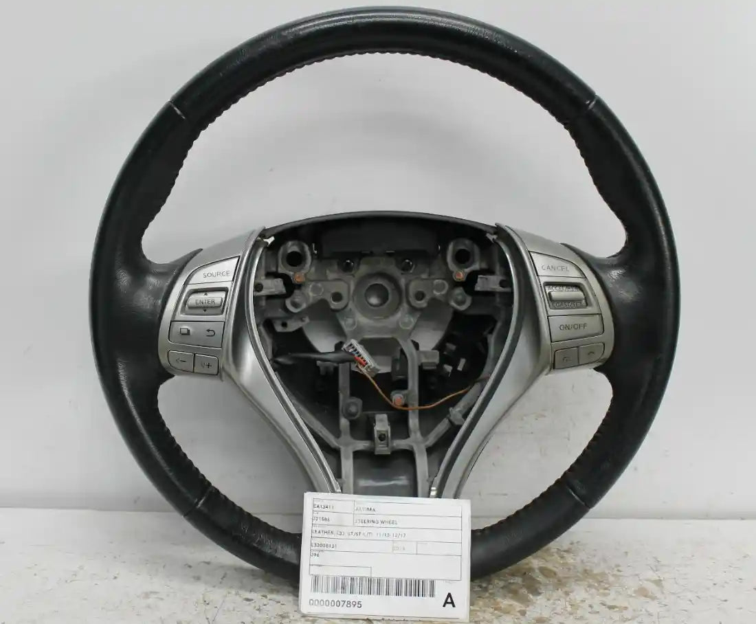Used Nissan, Altima Steering Wheel Leather L33 St/St L/Ti 11/13 12/17 2014 – image 1 - All Good Parts