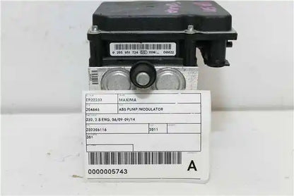 Nissan, Maxima Abs Pump/Modulator J32 2.5 Eng 06/09 09/14