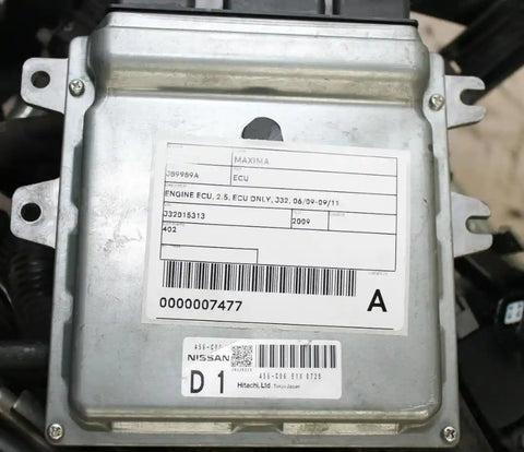 Nissan, Maxima Ecu 2.5 Ecu Only J32 06/09 09/11