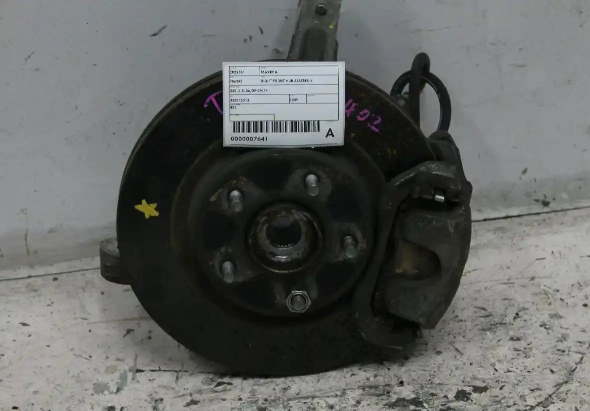 Nissan, Maxima Right Front Hub Assembly J32 2.5 06/09 09/14