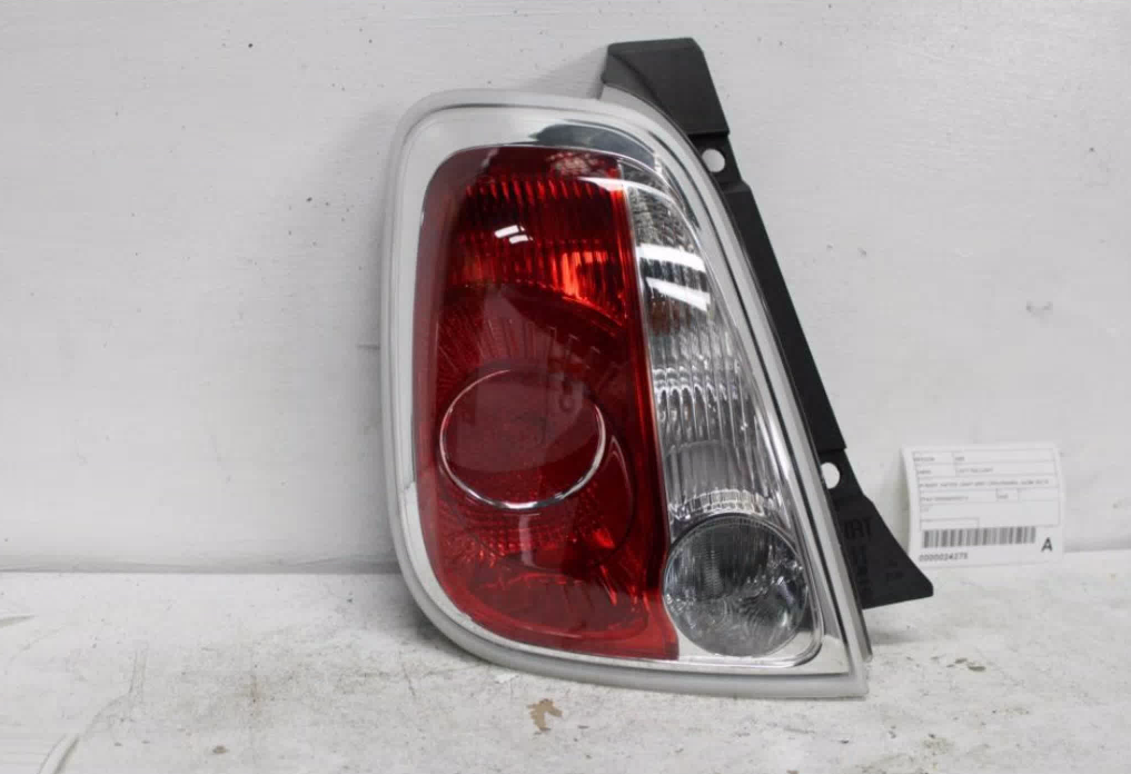 Used Fiat, 500, Left Taillight In Body, Hatch, Light Grey Lens Edging, 03/08-09/15 2008 – main images - All Good Parts