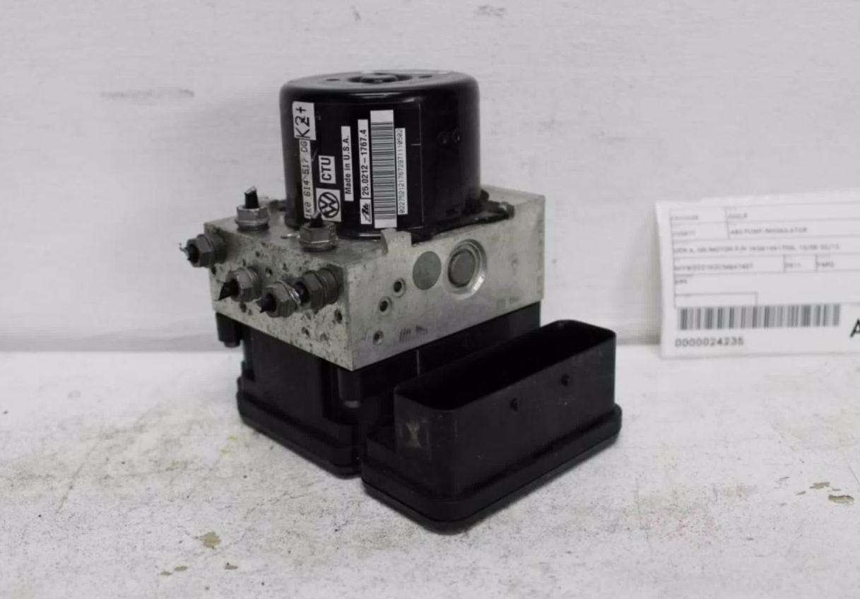 Used Volkswagen, Golf, Abs Pump/Modulator Gen 6, On Motor P/N 1K0614517Dg, 10/08-03/13 2011 – main images - All Good Parts