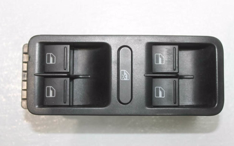 Volkswagen, Polo Power Window Switch Rh Front (Master Switch), 8 Pin Type, Black Backing, 6R, 05/10-05/14