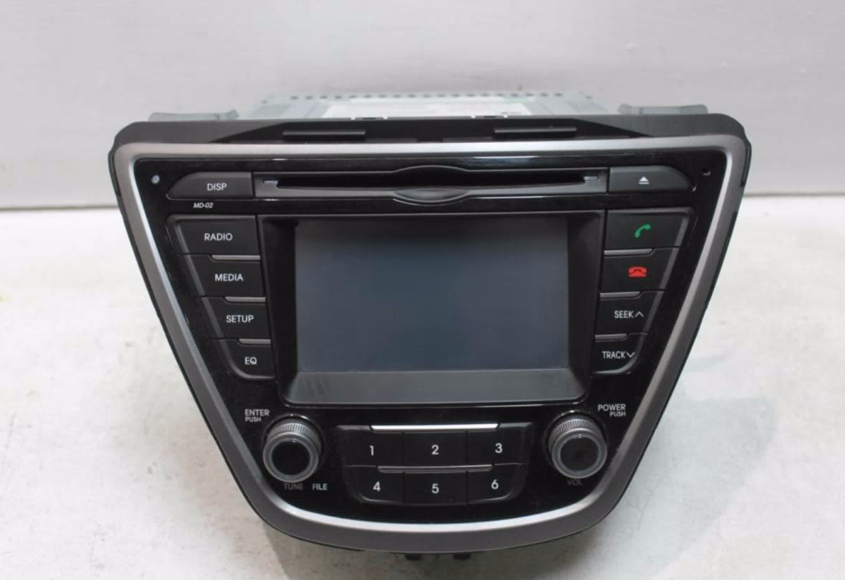 Hyundai, Elantra Stereo/Head Unit Large Colour Display Screen, Dual Knob Type, Md, 10/13-11/15