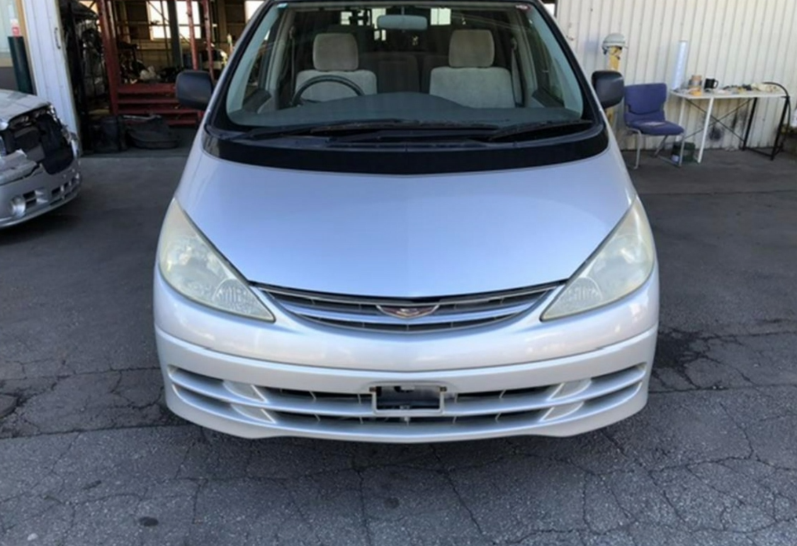 Toyota, Estima Right Door Mirror Xr30/Xr40, 5 Wire, Small Plug, Natural Black, Blue Glass, 00-03 .