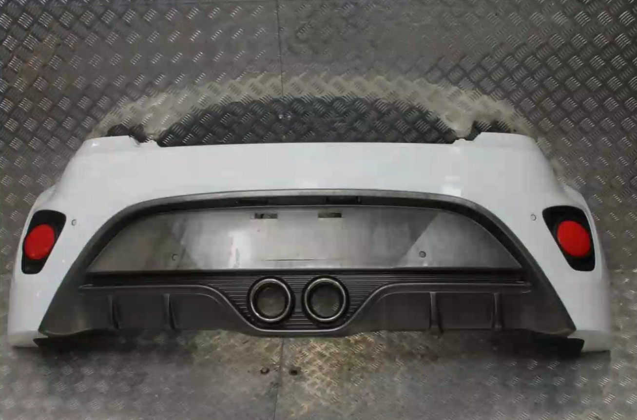 Hyundai, Veloster Rear Bumper Fs, Bumper Bar (2 Piece), Turbo Type, 06/12-02/18