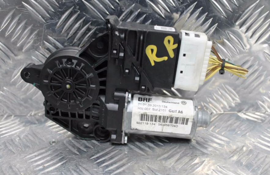 Volkswagen, Golf Right Rear Wnd Reg/Motor Gen 6, Hatch, Door Motor Only, 10/08-03/13