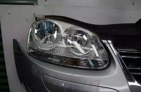 Volkswagen, Jetta Right Headlamp 1Km, Std Type, Chrome Reflector, 02/06-07/11 D4989B