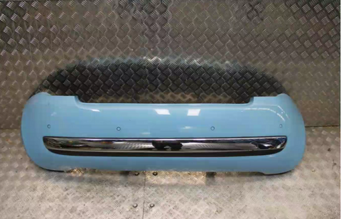 Fiat, 500 Rear Bumper Bumper Bar, W/ Park Sensor, Chrome Moulding Type, 03/08-09/15