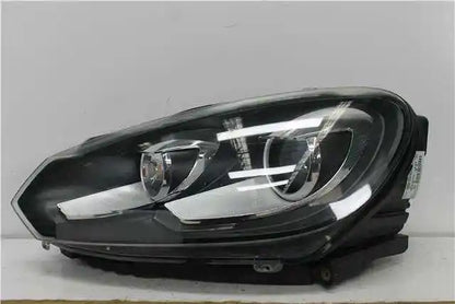 Volkswagen, Golf Left Headlamp Gen 6 Gti Xenon Type Chrome/Black Non Daytime Running Lamp 10/08 03/13