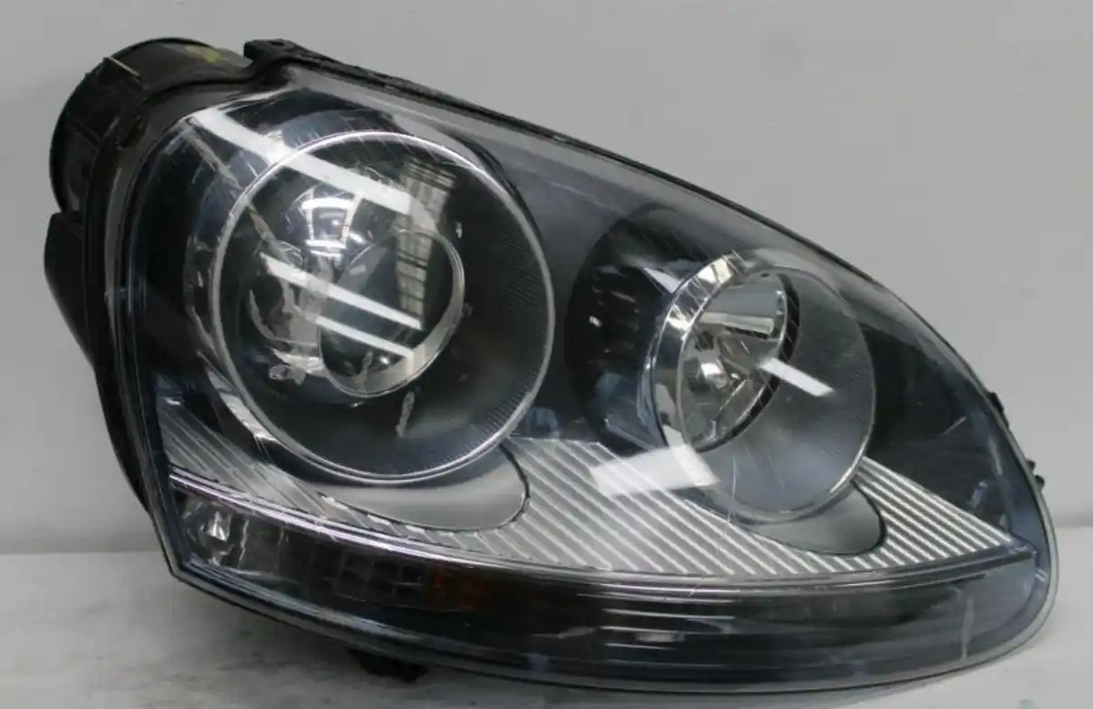 Used Volkswagen, Golf Right Headlamp Gen 5, Xenon, Black Insert Type, 06/04-02/09 J0151 2008 – main images - All Good Parts