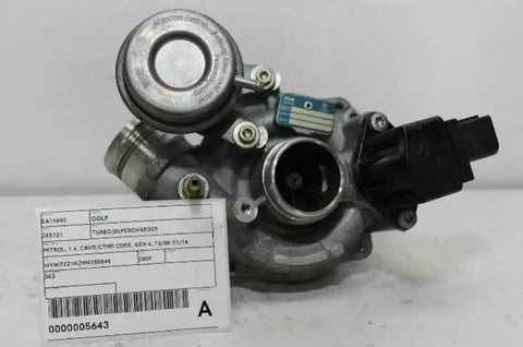Volkswagen, Golf Turbo/Supercharger Petrol 1.4 Cavd/Cthd Code Gen 6 10/08 01/16