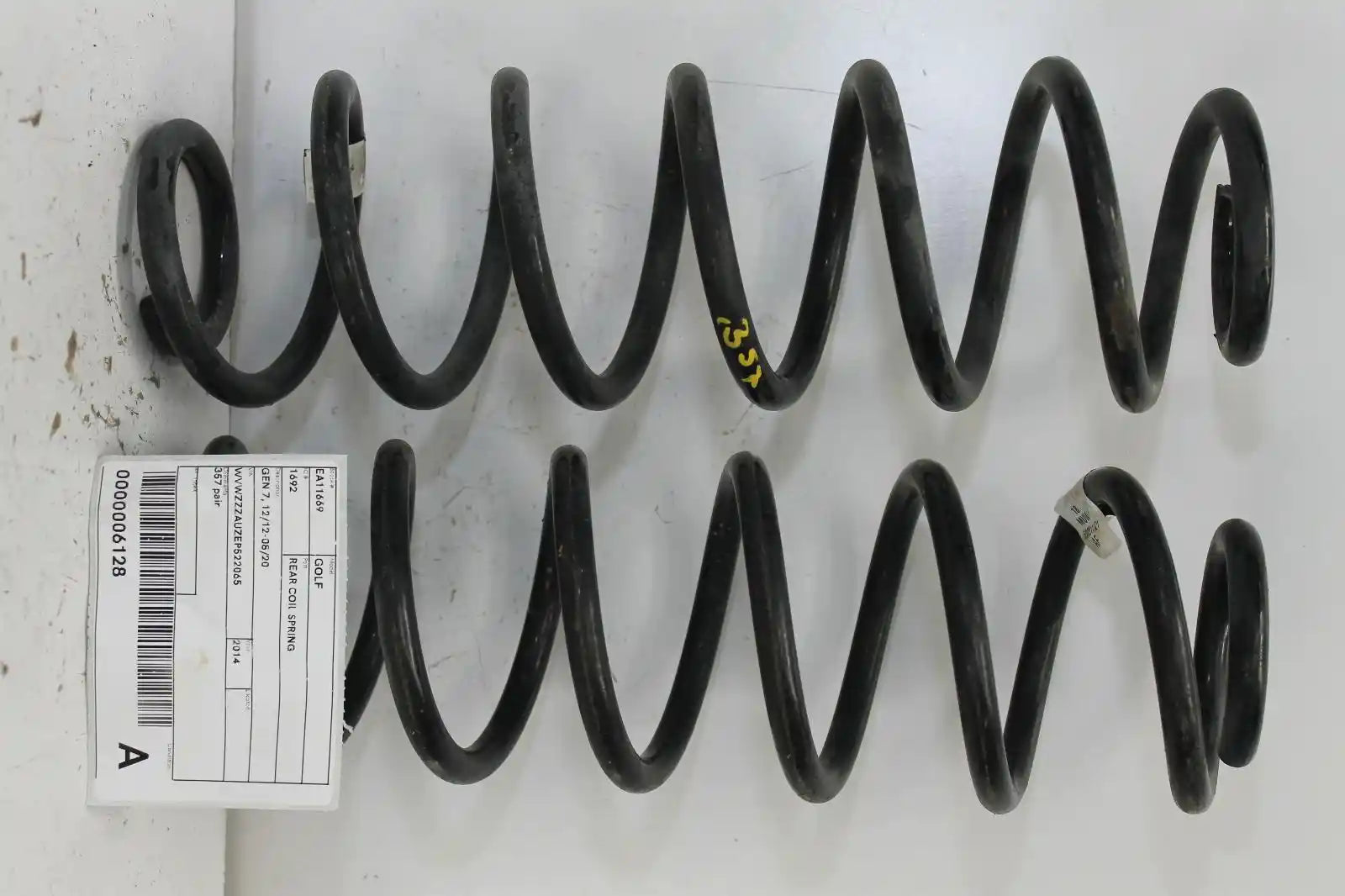 Used Volkswagen, Golf Rear Coil Spring Gen 7 12/12 08/20 2014 – image 1 - All Good Parts