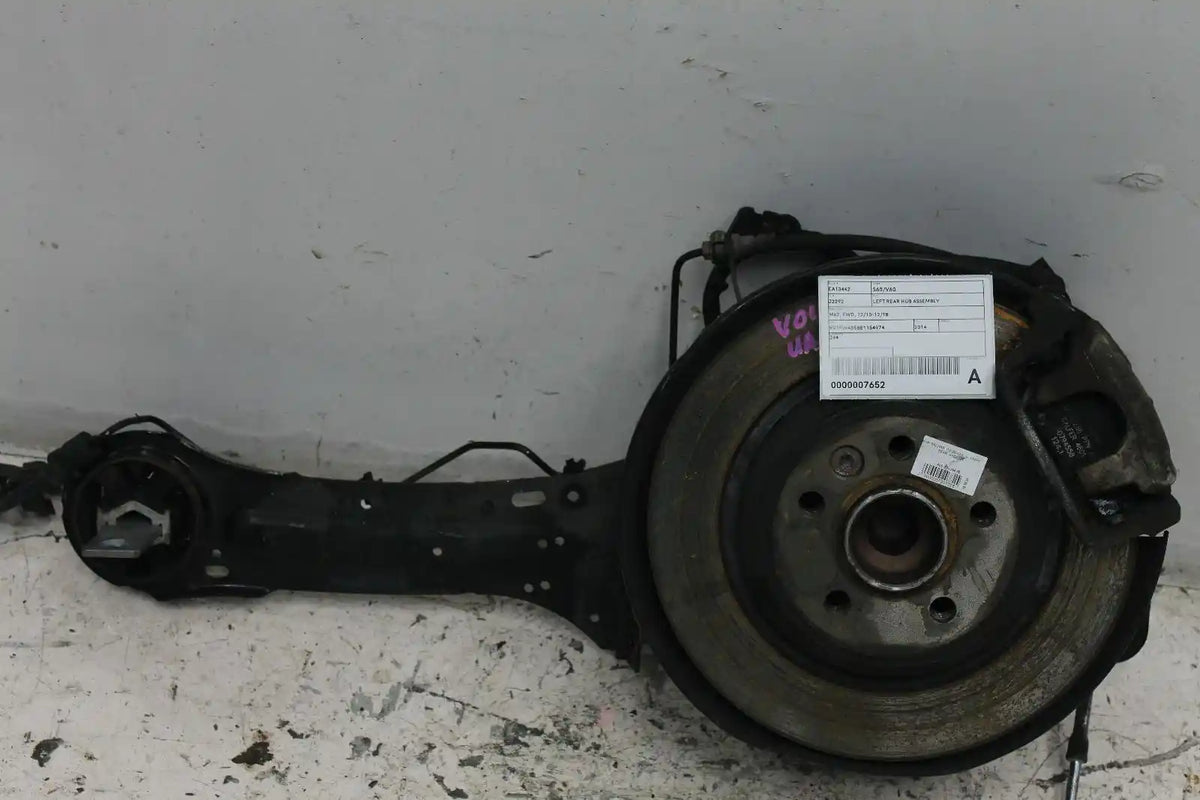 Used Volvo, S60/V60 Left Rear Hub Assembly Mk2 Fwd 12/10 12/18 2014 – image 1 - All Good Parts